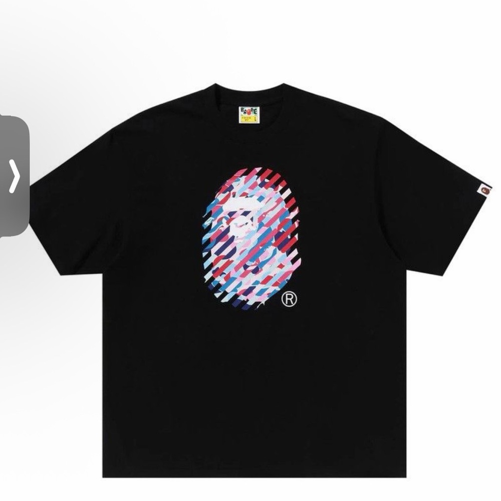 BAPE ABC Camo Illusion Ape Head Relaxed Fit Tee 'Black'
S